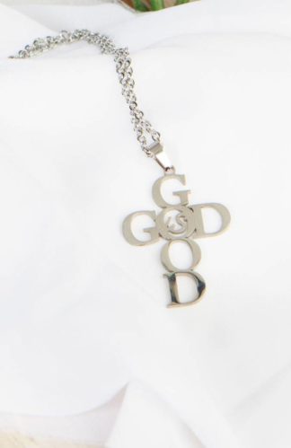 God is Good Cross Necklace