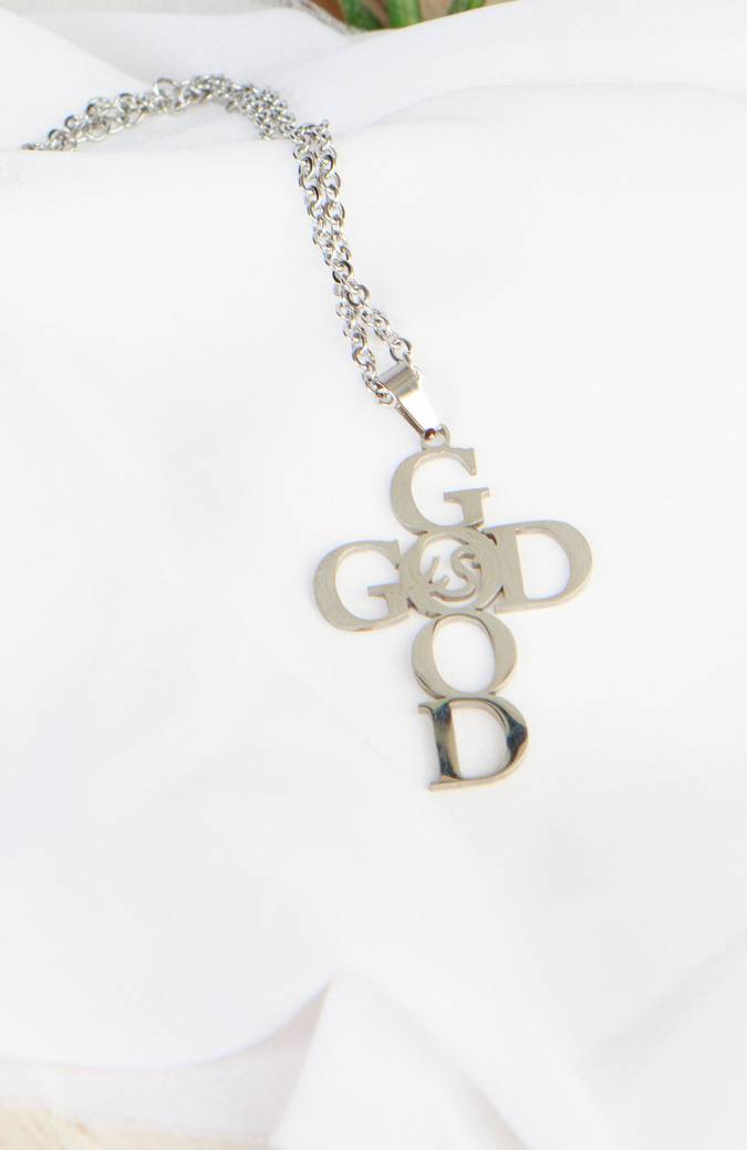 God is Good Cross Necklace