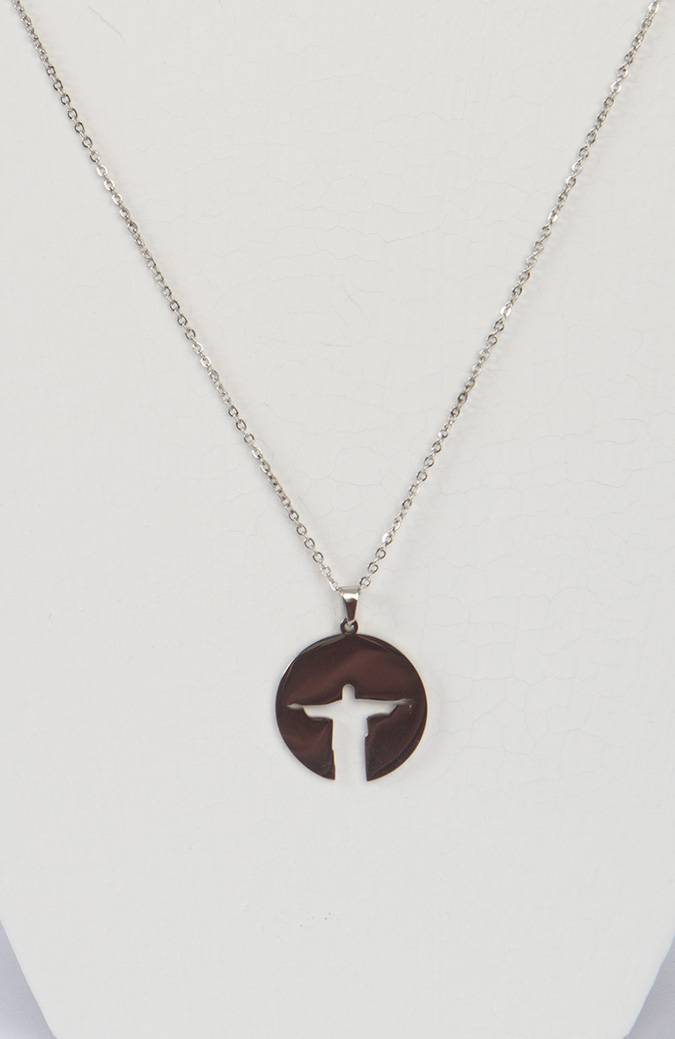 Jesus Silhouette Necklace